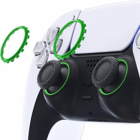 PS5 Ring DualSense Analog Çerçevesi PlayStation 5 Kol Tamir Parçası 2 Adet Halka Yeşil