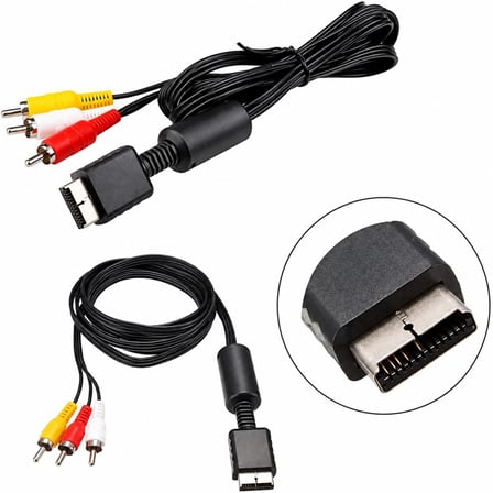PS1 PS2 PS3 AV Görüntü Kablosu PlayStation RCA Ses Video TV Bağlantı Kablosu