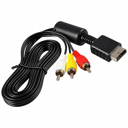 PS1 PS2 PS3 TV Kablosu RCA AV Audio Video PlayStation Ses Görüntü Bağlantı Kablosu