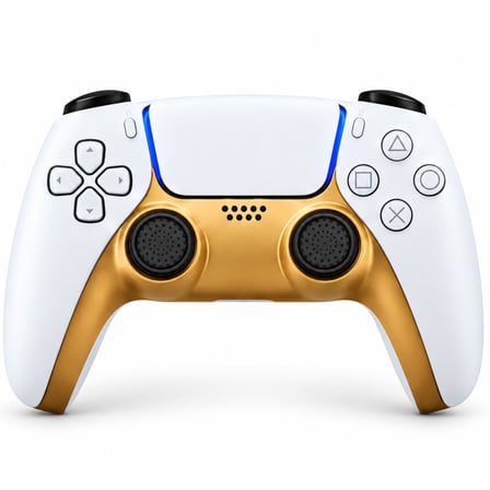 PS5 Dekoratif Trim Analog Koruyucu Silikon Kılıf Set Playstation 5 Dualsense Renkli Ön Şerit Aksesuar Altın