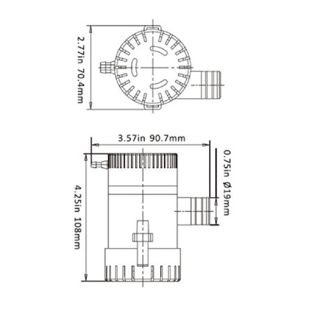 Seaflo Sintine Pompası 500GPH 12V