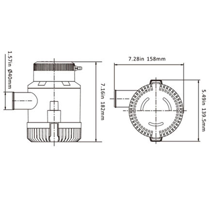 Seaflo Sintine Pompası 3000GPH 12V