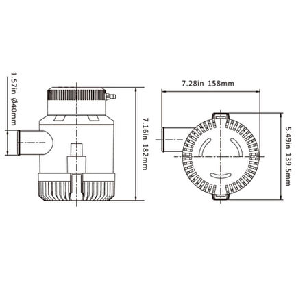 Seaflo Sintine Pompası 3000GPH 24V