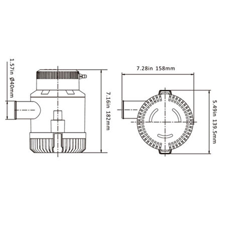 Seaflo Sintine Pompası 3500GPH 24V