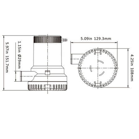 Seaflo Sintine Pompası 2000GPH 12V