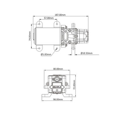 Seaflo Hidrofor 5.0lt/dk 12V 60PSİ 