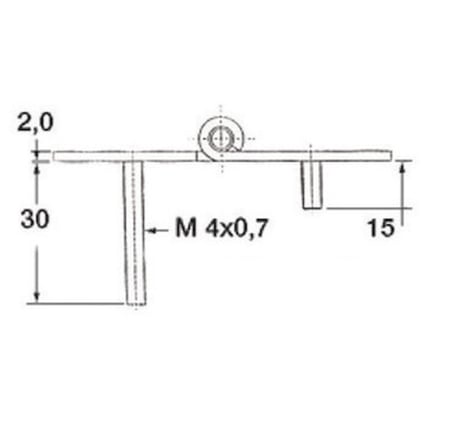 Pimli Menteşe 68.5x38.5mm