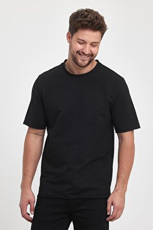 Erkek Penye T-shirt 2 İplik %100 Pamuk Basic