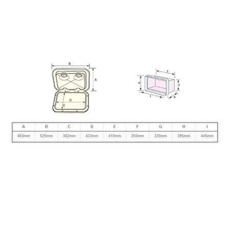 Plastik Dolap 460x510mm