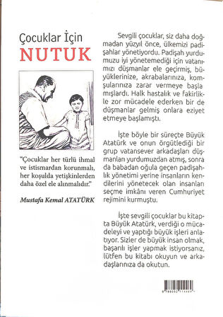 Çocuklar İçin Nutuk -Çocuklar için Sadeleştirilmiş Herkesin Okuması Gereken Atatürk'ün Eseri Nutuk