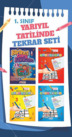 1.Sınıf Yarıyıl Tatil Seti - Tüm Dersler Soru Bankası ve Futoşiki Seti 4 Kitap