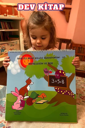 Tosbi ile Hayat Bilgisi Öğreniyorum Seti (7–12) | 2-6 Yaş Dev Boyutlu Spiralli Eğitim Kitabı