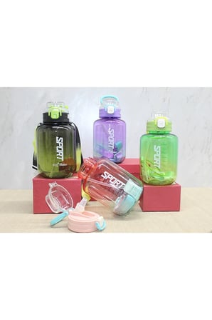 Pipetli Su Matarası 1100 Ml Bpa İçermez Alk3149