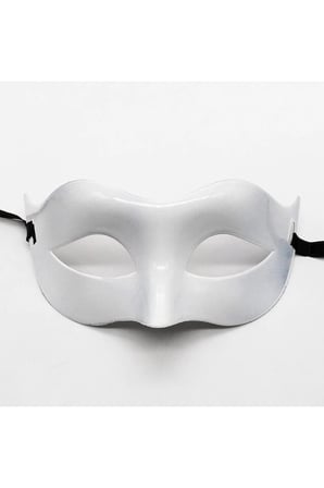 Beyaz Renk Masquerade Kostüm Partisi Venedik Balo Maskesi