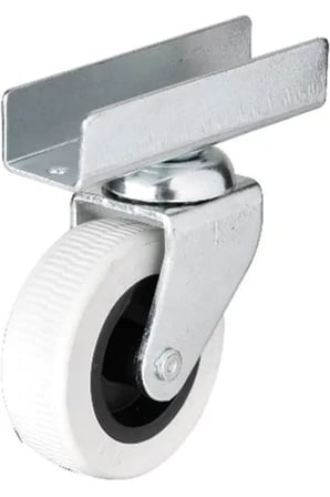 323 - 50x20 Mm Gri Uzun U Tablalı Teker 4 Adet