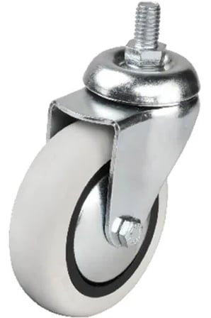 352 - 75x25 Mm Pvc Makaralı Vidalı Teker 4 Adet