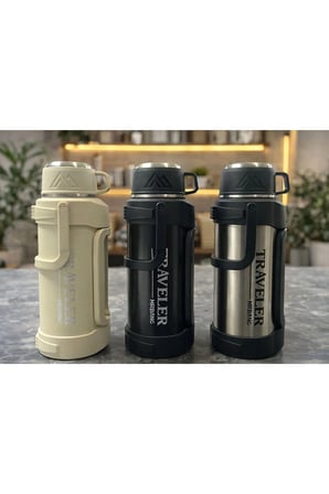 2000 Ml Çift Katmanlı Vakumlu Paslanmaz Çelik Termos Alk4641
