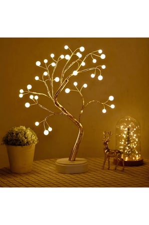 Işıklı Ağaç İnci Led Dekoratif Masa Üstü Led Işık
