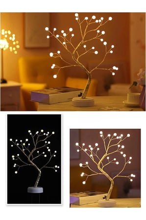 Işıklı Ağaç İnci Led Dekoratif Masa Üstü Led Işık