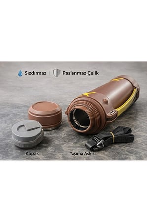 Mszm 1600 Ml Çift Katmanlı Vakumlu Paslanmaz Çelik Termos Alk4636