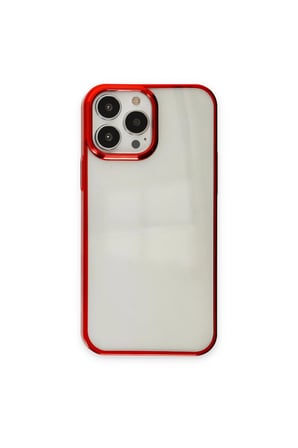 İphone 14 Pro Max Kılıf Element Silikon - Kırmızı