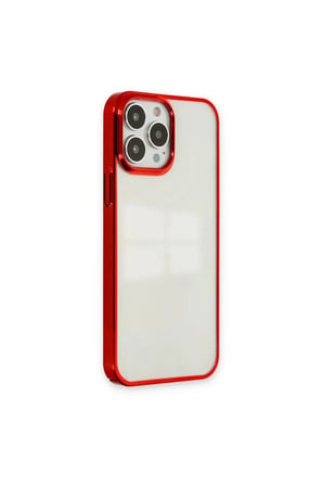 İphone 14 Pro Max Kılıf Element Silikon - Kırmızı