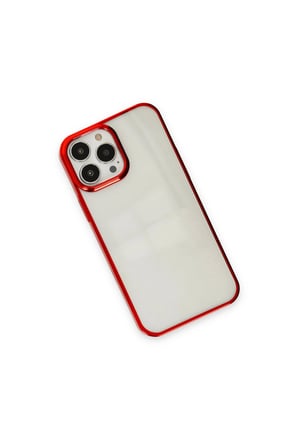 İphone 14 Pro Max Kılıf Element Silikon - Kırmızı