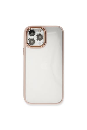 İphone 14 Pro Kılıf Dora Kapak - Pudra