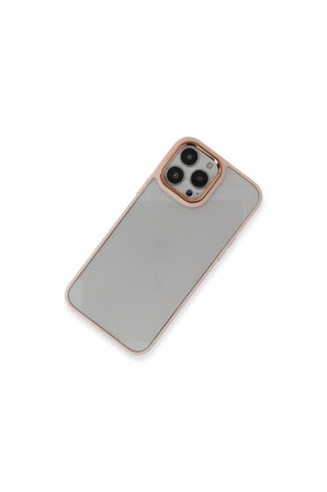 İphone 14 Pro Kılıf Dora Kapak - Pudra