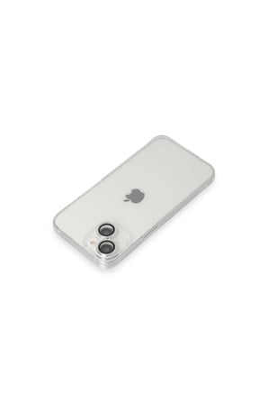 İphone 14 Kılıf Luko Lens Silikon - Gümüş