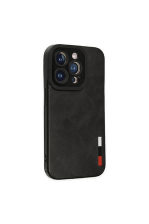 İphone 14 Pro Kılıf Loop Deri Silikon - Siyah