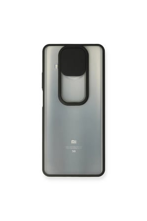 Mi 10t Lite Kılıf Palm Buzlu Kamera Sürgülü Silikon - Siyah