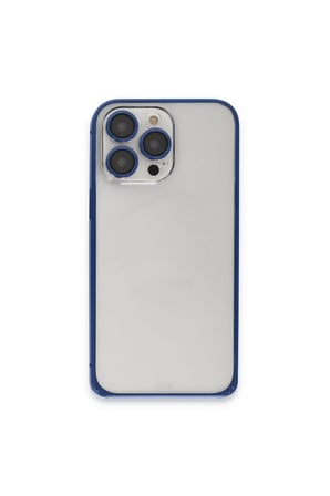 Joko İphone 15 Pro Metal Bumper Mat Kapak - Lacivert