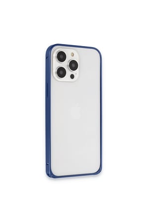 Joko İphone 15 Pro Metal Bumper Mat Kapak - Lacivert