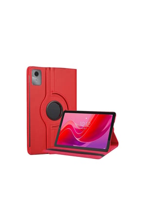Tab M11 Tb330fu 360 Tablet Deri Kılıf - Kırmızı