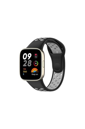 Redmi Watch 3 Spor Delikli Kordon (SAAT DEĞİLDİR) - Siyah-gri
