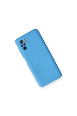 Redmi Note 10 Kılıf Nano İçi Kadife Silikon - Mavi