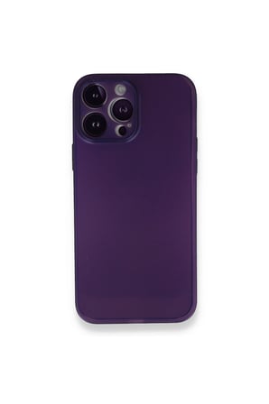 İphone 14 Pro Max Kılıf Pp Ultra İnce Kapak - Mor
