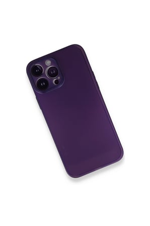 İphone 14 Pro Max Kılıf Pp Ultra İnce Kapak - Mor