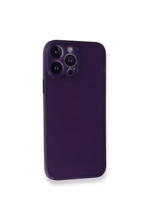İphone 14 Pro Max Kılıf Pp Ultra İnce Kapak - Mor