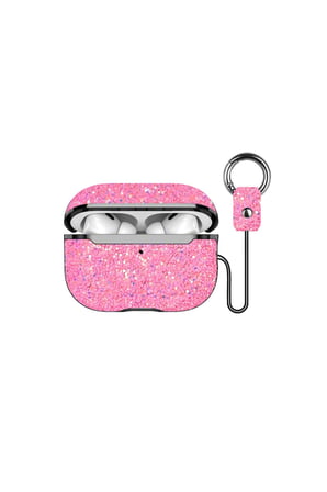 Onegif Airpods 3 (3.nesil) Bright Simli Airpods Kapak - Pembe