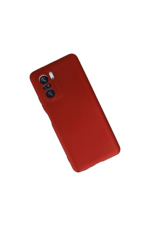 Poco F3 Kılıf First Silikon - Kırmızı