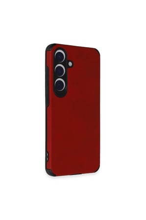 Galaxy S24 Kılıf Loop Deri Silikon - Kırmızı