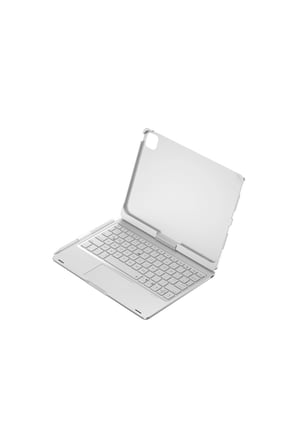 İpad Pro 11 (2024) F11 Ats Kılıf Magic Dönen Klavyeli Tablet Kılıf - Gümüş