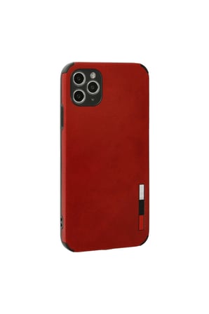 İphone 11 Pro Max Kılıf Loop Deri Silikon - Kırmızı