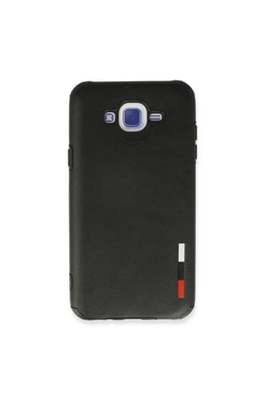 Galaxy J7 Kılıf Loop Deri Silikon - Siyah