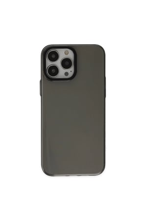 İphone 13 Pro Max Kılıf Anka Pc Sert Metal Kapak - Siyah