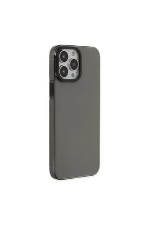 İphone 13 Pro Max Kılıf Anka Pc Sert Metal Kapak - Siyah