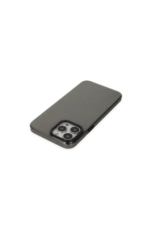 İphone 13 Pro Max Kılıf Anka Pc Sert Metal Kapak - Siyah