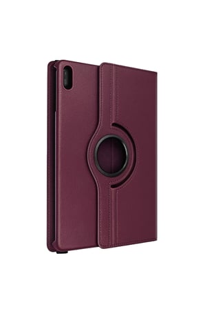 Huawei Matepad 11 10.9 360 Tablet Deri Kılıf - Mürdüm